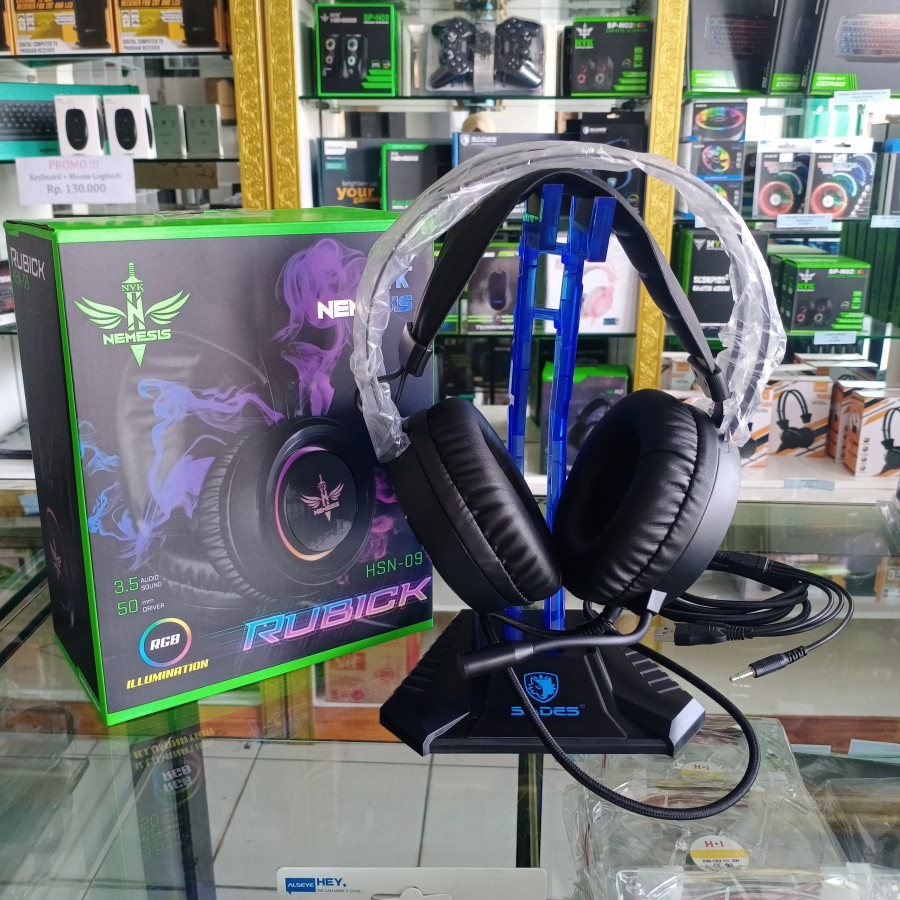 Headset Gaming RGB NYK HS-N09 Rubick