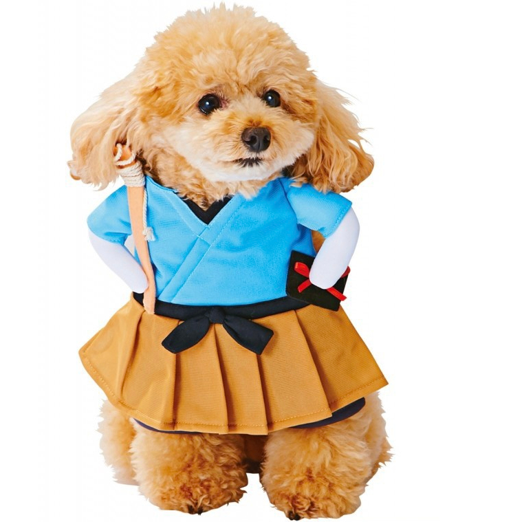 KOSTUM KIMONO - Baju Hewan Anjing Kucing Lucu Unik Desain Halloween Kimono