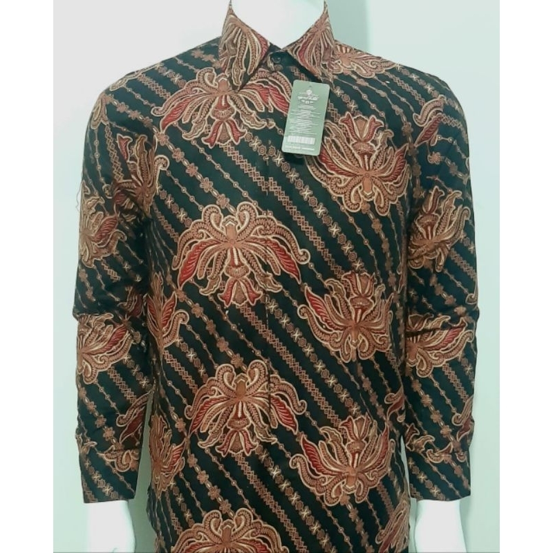 KEMEJA BATIK PRIA LENGAN PANJANG BATIK SHOGAN HRB026 AZRIELBATIK