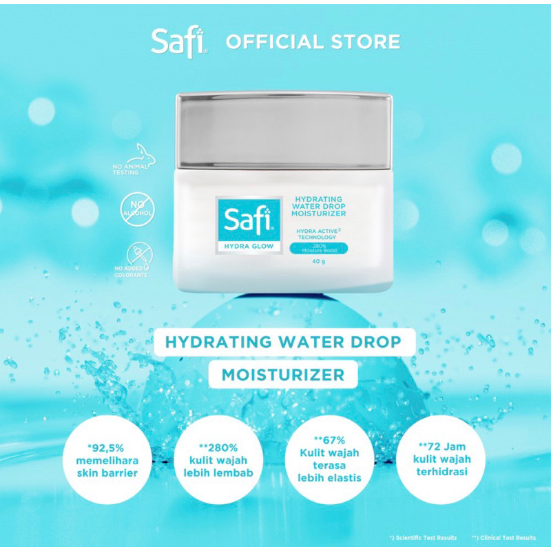 Safi Hydrating Water Drop Moisturizer 40g Original BPOM COD 40