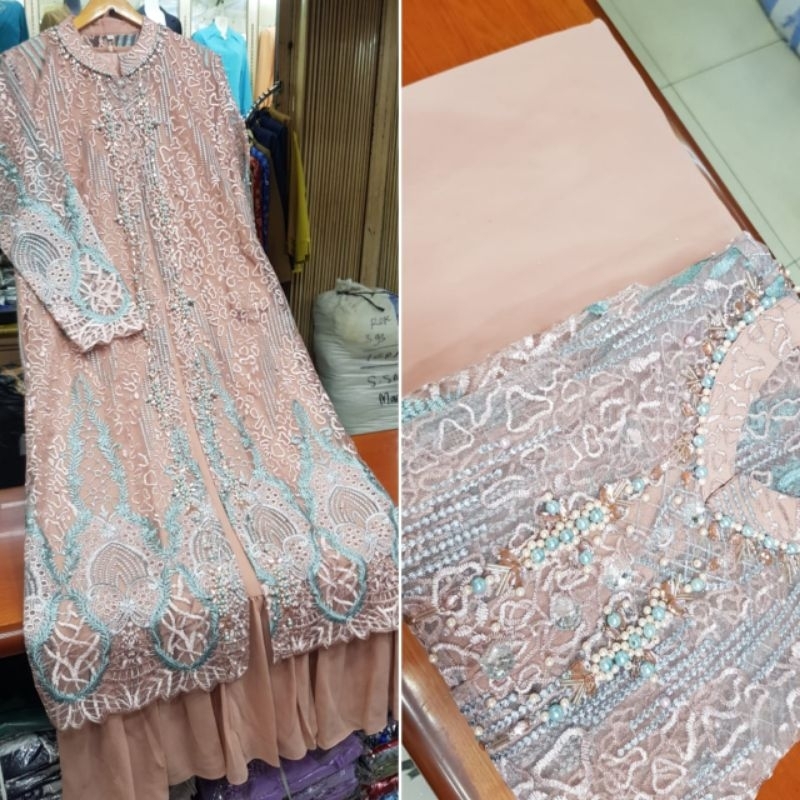 Dress Aleta + Cardigan Tulle Payet Original Butik