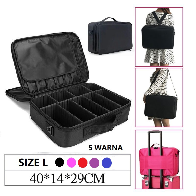Tas Kosmetik Besar size L Tas Makeup Beauty Case Box Kosmetik