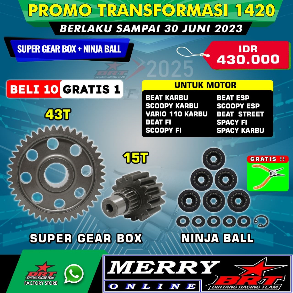 Super Gear Box BRT 15T/43T