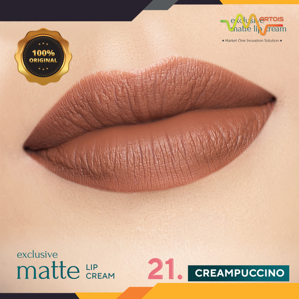 Wardah Exclusive Matte Lip Cream 21 Creampuccino 4g