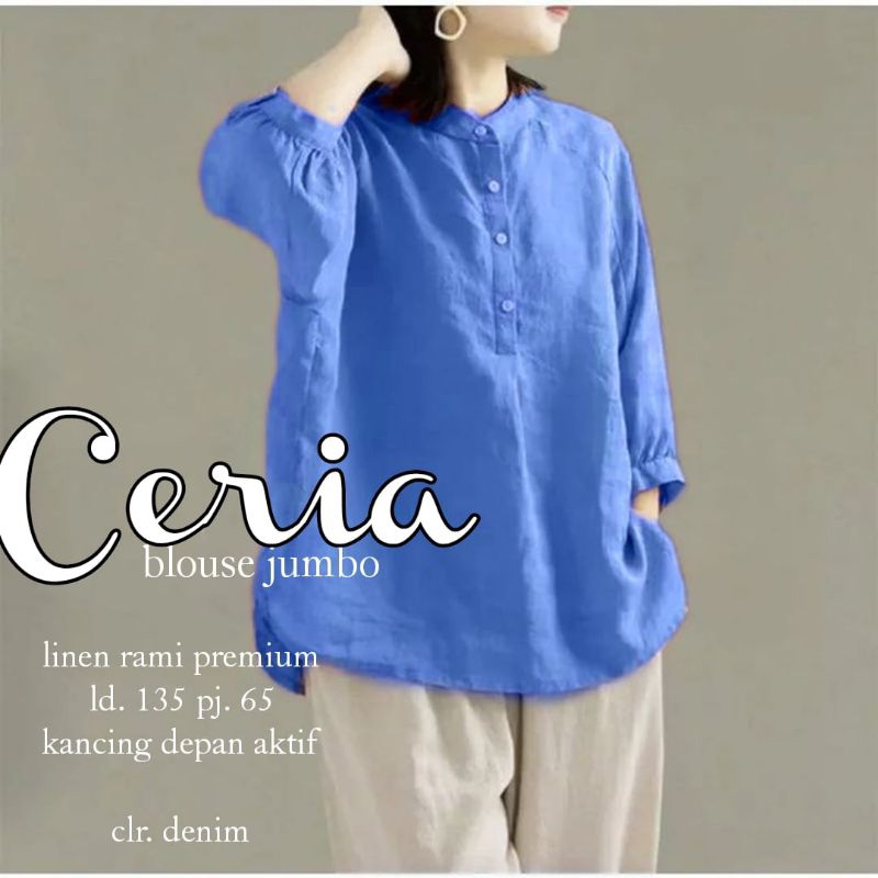 BAJU WANITA JUMBO LD 135 cm CERIA BLOUSE WANITA TERBARU