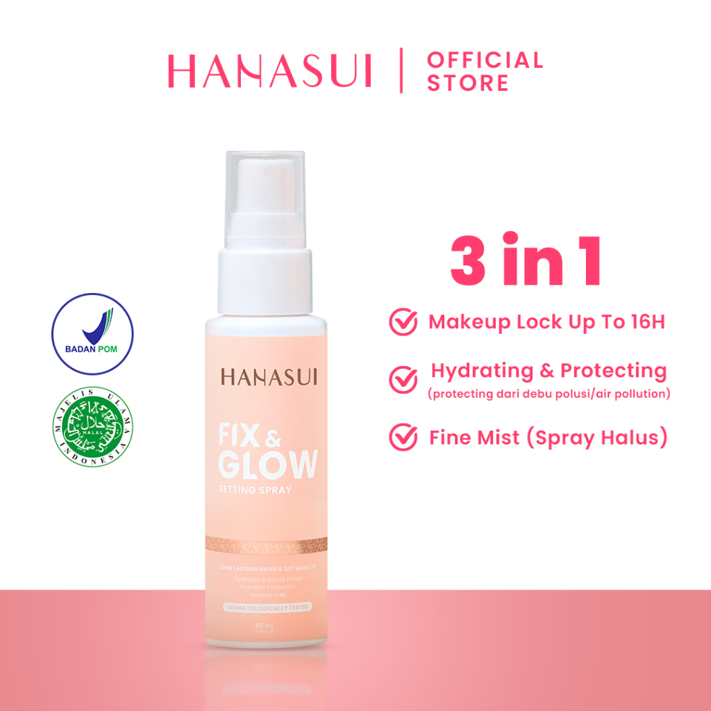 Hanasui Fix &amp; Glow Setting Spray 60ml