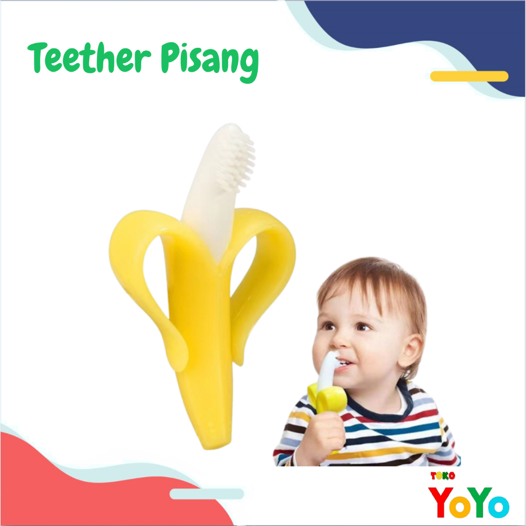 TokoYoyo Sikat Lidah Gigi Gusi Bayi Jagung Pisang / Teether Bayi / Gigitan Anak Bayi