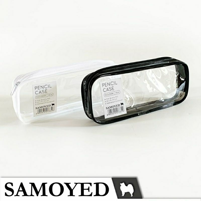 

[AJS] Tempat Pensil Transparan Samoyed/Kotak Pulpen Dompet PVC Pouch