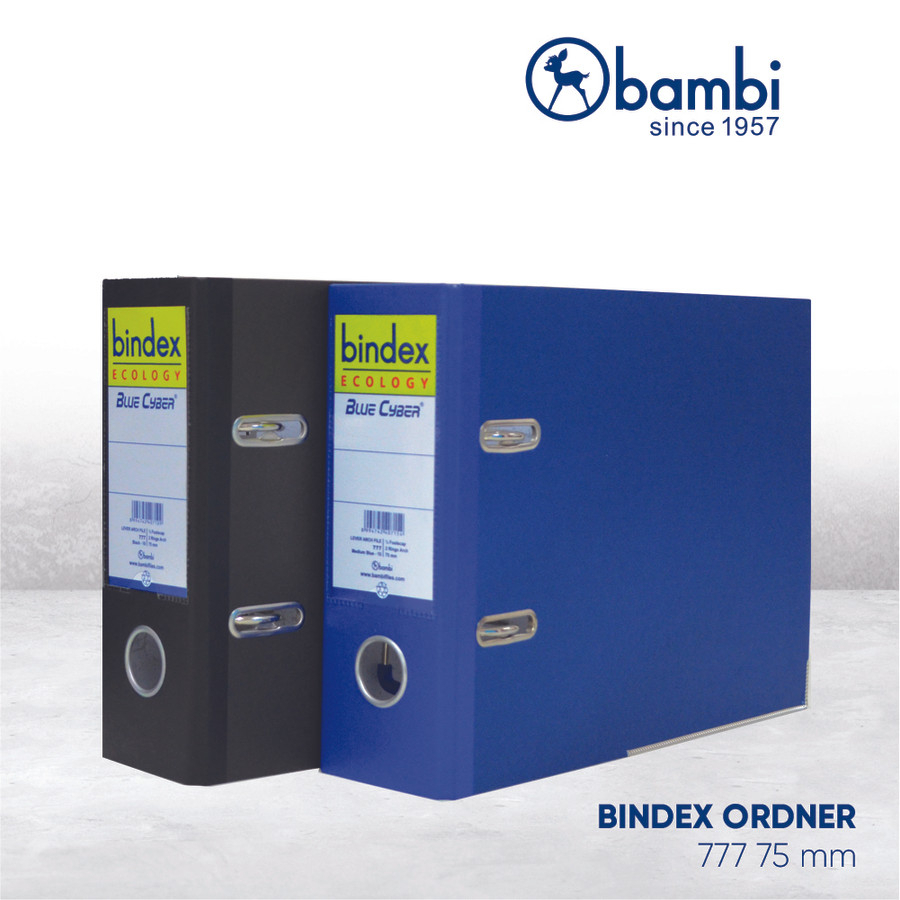 

Bindex 777 Paper Ordner Voucher 75mm Hitam / Biru ( IRRA STORE )