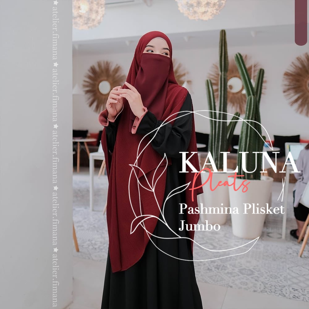 Kaluna Pashmina Plisket Jumbo/Syari 200x150 cm