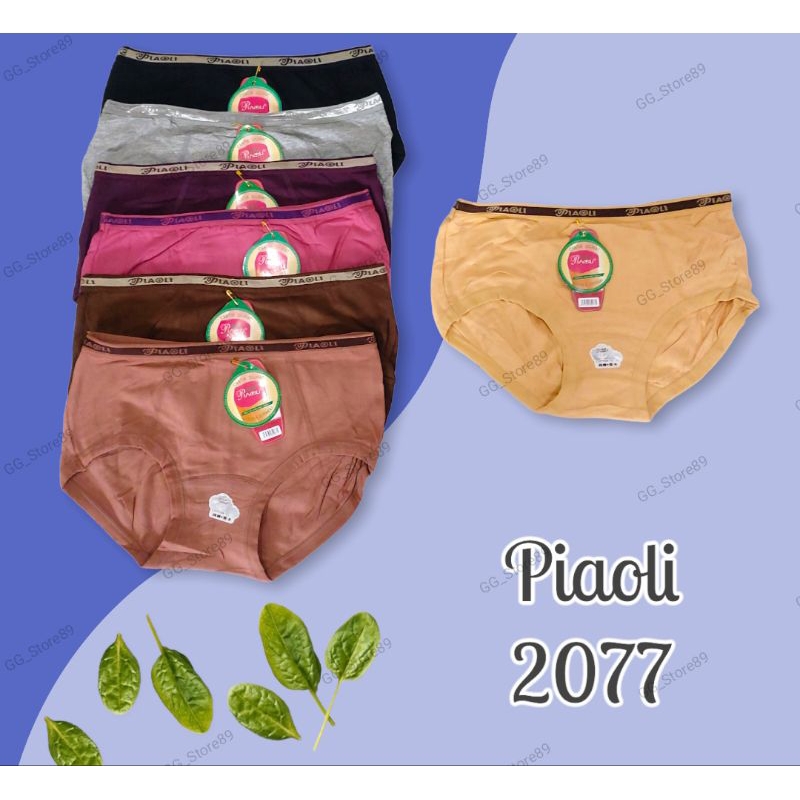 PIAOLI 2077 - Celana Dalam / CD Wanita PIAOLI 2077 PIAOLI 3099 PIAOLI 2199 5077 lembut UK L, XL, XXL