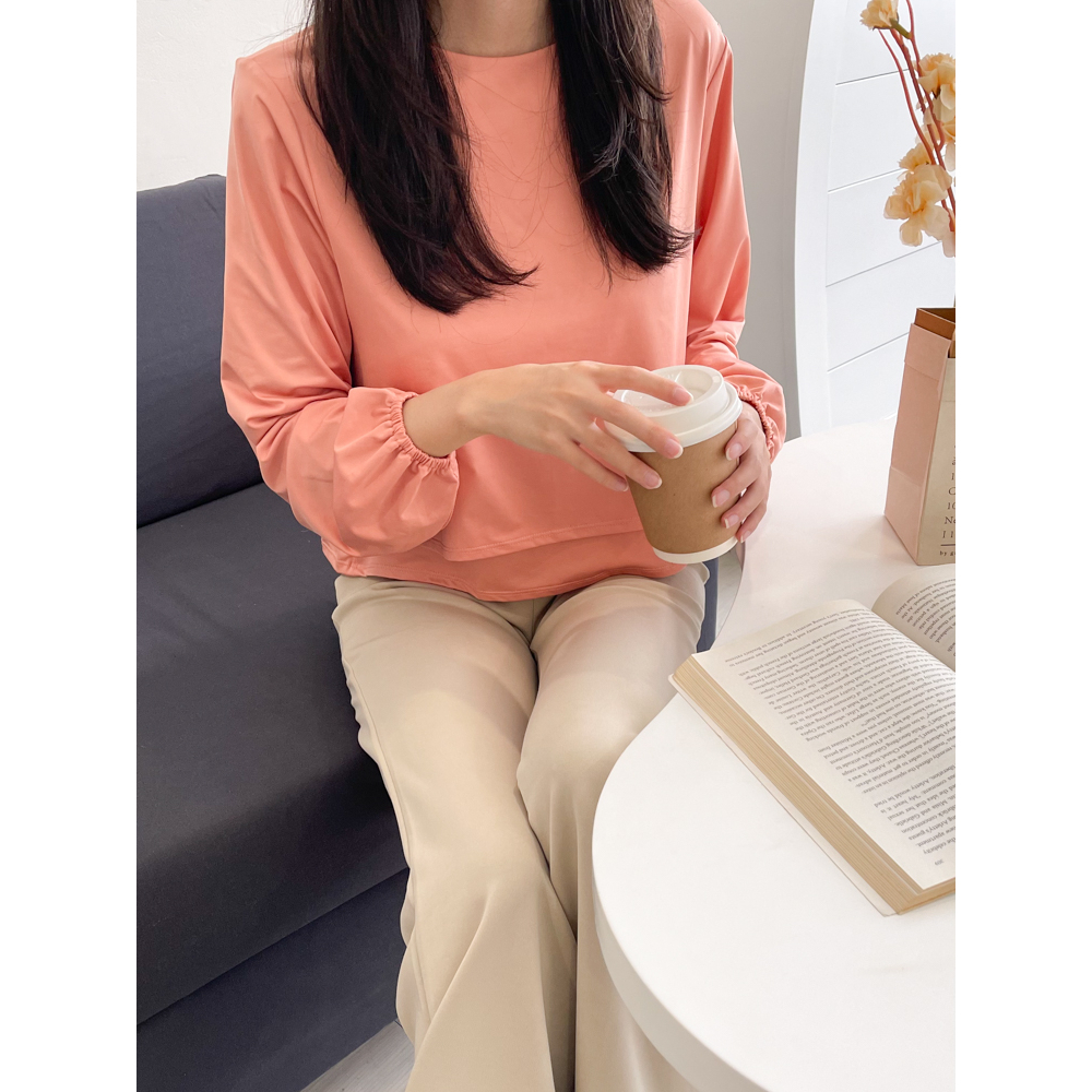 Kadaka T-0411 Blouse Wanita Double Layer Tangan Panjang