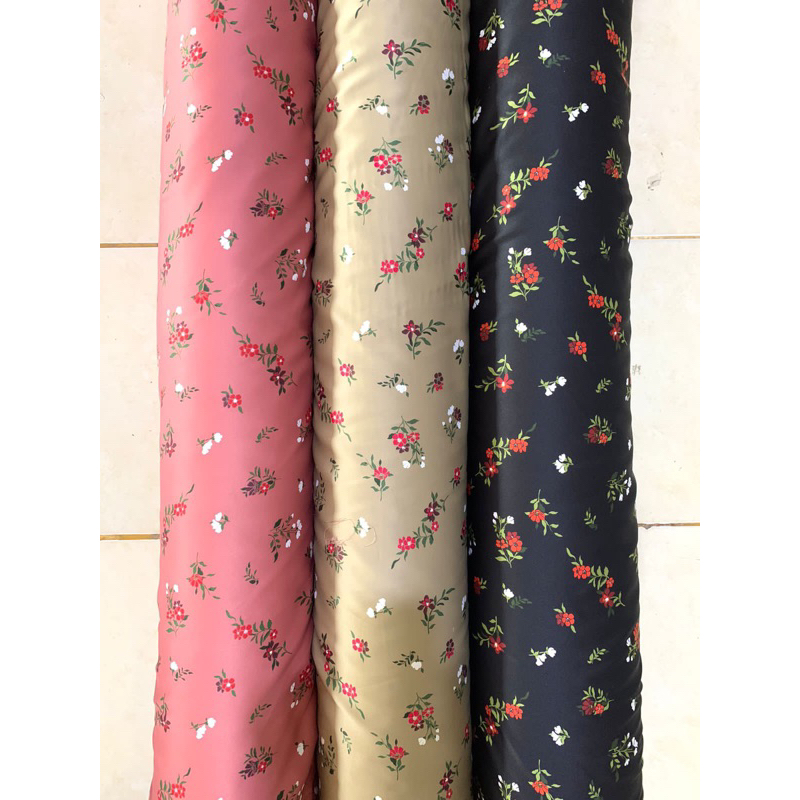 KAIN MAXMARA SILK / SILK MAXMARA MOTIF / MAXMARA MOTIF BUNGA by abc textile (per 0,5 meter)