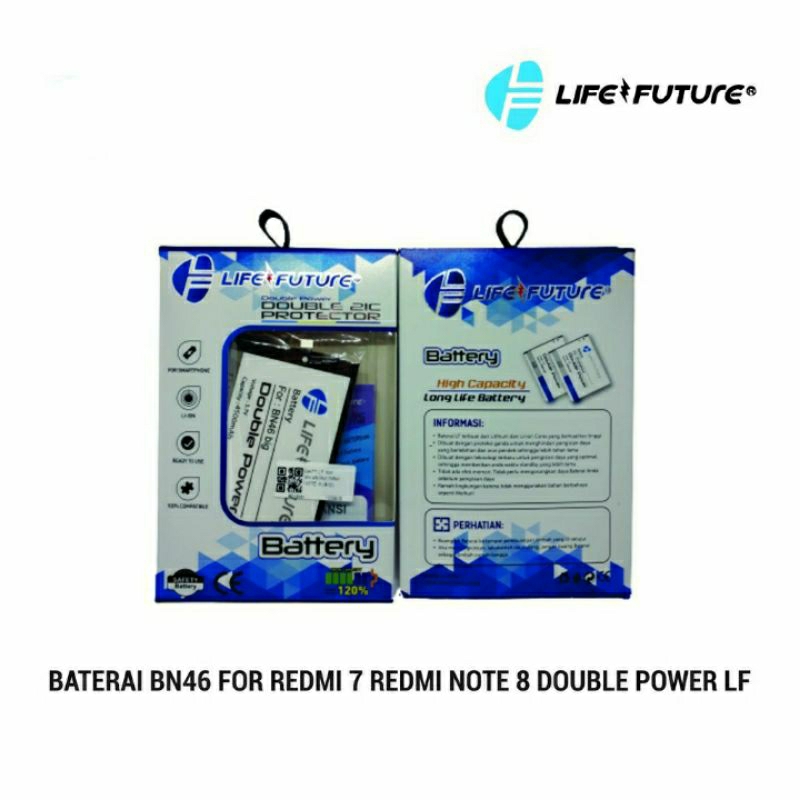 Baterai Xiaomi Redmi 7 / Redmi Note 8 Big / Baterai BN 46 Double Power