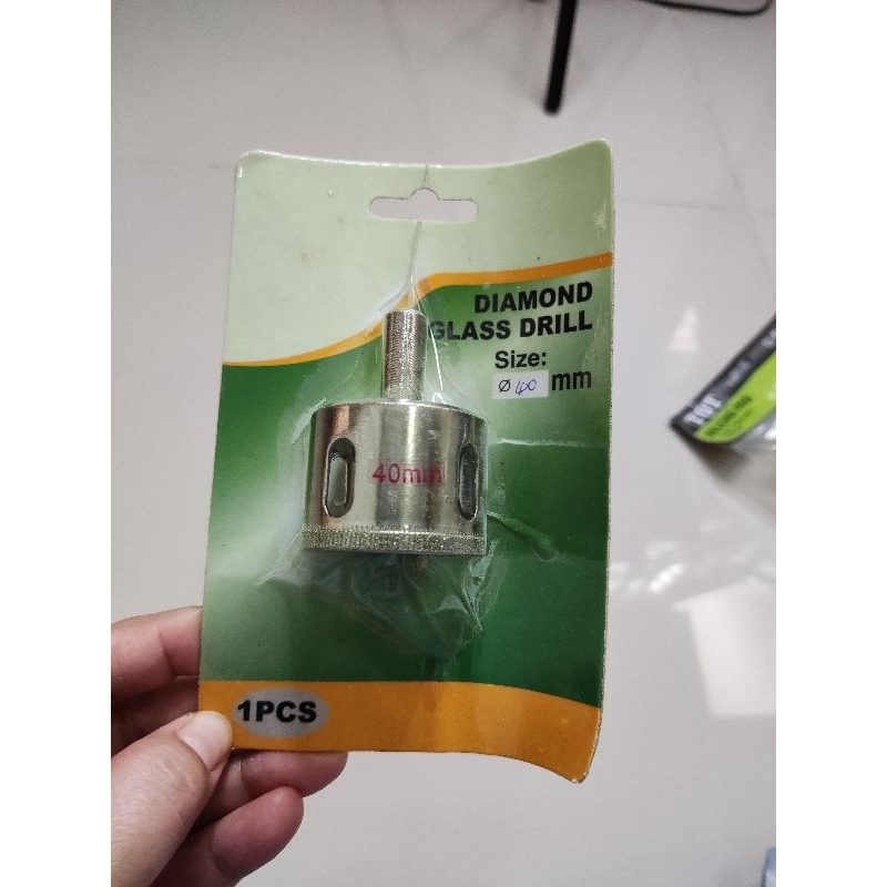 SNZO Mata Bor Kaca 40 mm - Diamond Glass Drill 40 mm - mata bor kaca, Keramik, granit, marmer 40 mm