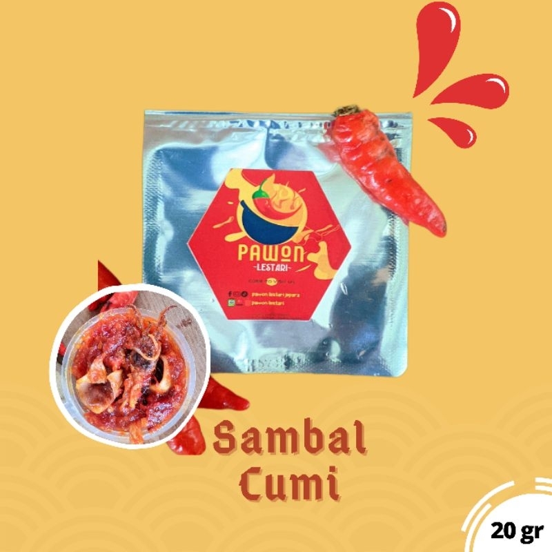 

sambal cumi / sambal / sambel cumi / sambal kemasan / sambal sachet / cumi / sambal viral / bumbu nasi goreng