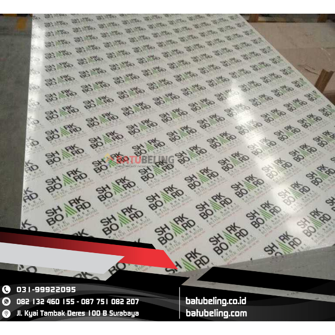 PVC Board 3 Sheet Tebal 18mm Ukuran 122 x 244 cm Lembar Triplek Glossy