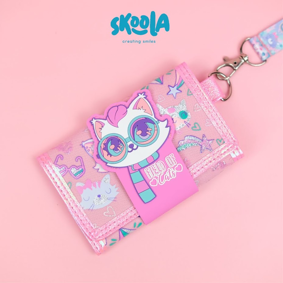 Skoola Dompet Mini Lanyard Anak Perempuan Unicorn Cat Mermaid Lucu - Rira Dara Aira