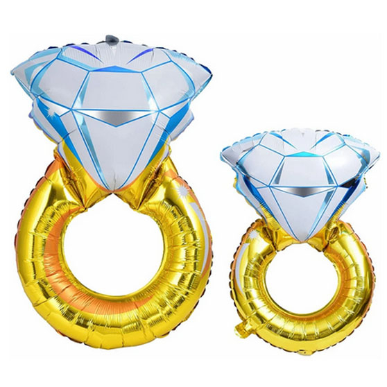 BALON FOIL CINCIN DIAMOND Cincin Permata Diamond Ring