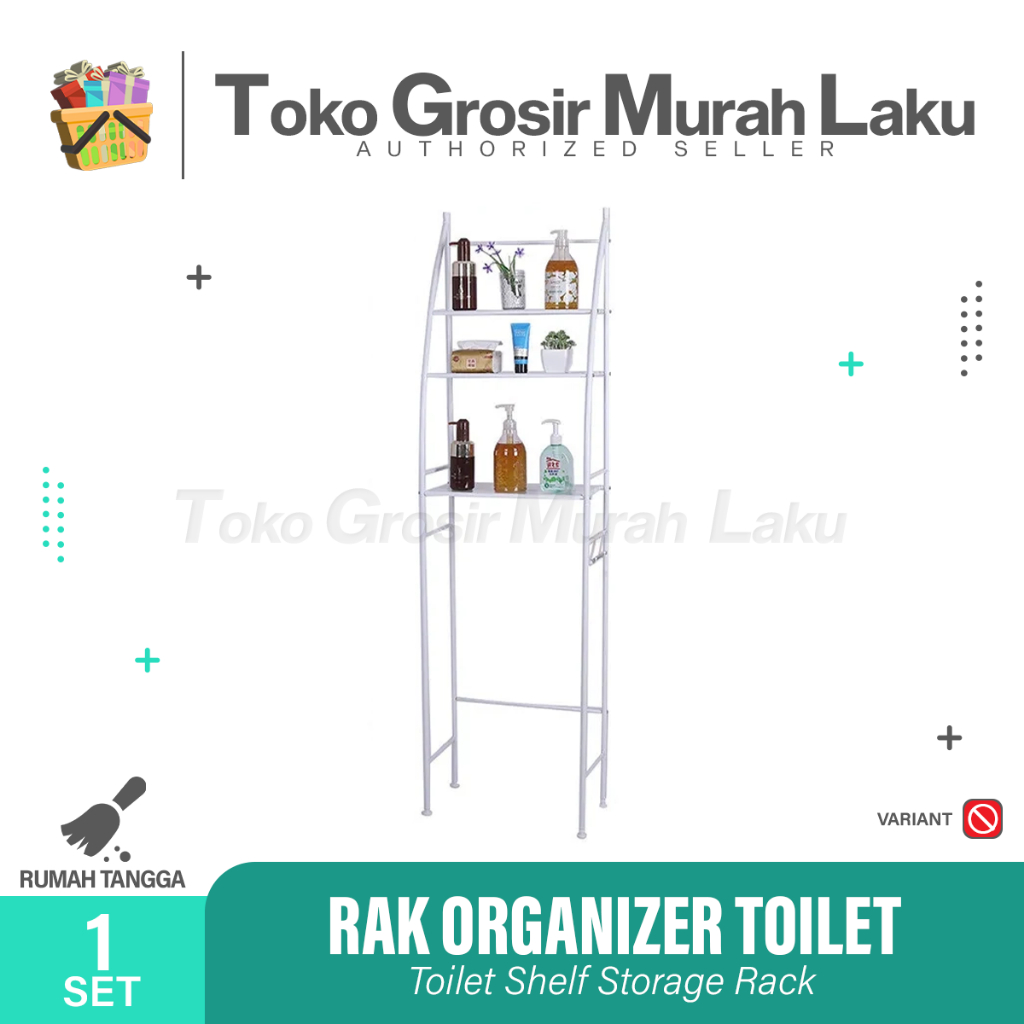 RAK TOILET ORGANIZER WC TISSUE SABUN HANDUK RAK KAMAR MANDI RAK KLOSET