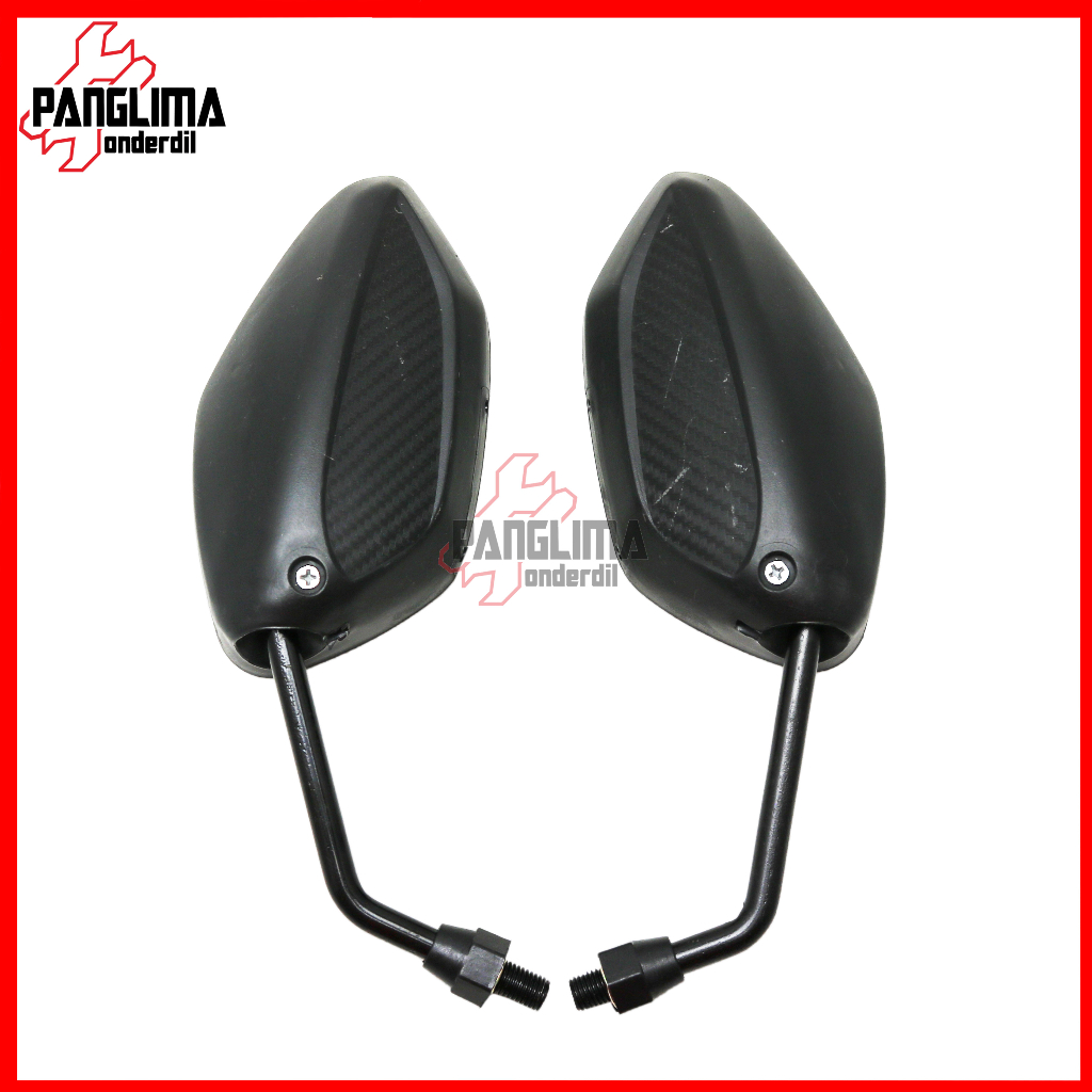 Spion Standar Model Beat New LED Deluxe K1A Bisa Untuk Motor Kanan Kiri Drat Kanan Scoopy/Spacy/Revo/Blade/Revo/Supra/Tiger/Mega Pro/GL/CB Sepion-Kaca Standart Set Honda