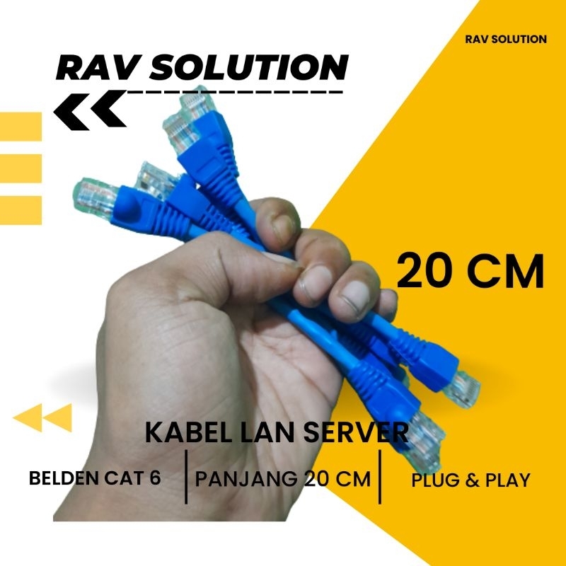 KABEL LAN SERVER CAT 6 GIGABYTE BELDEN CUSTOM RAV SOLUTION