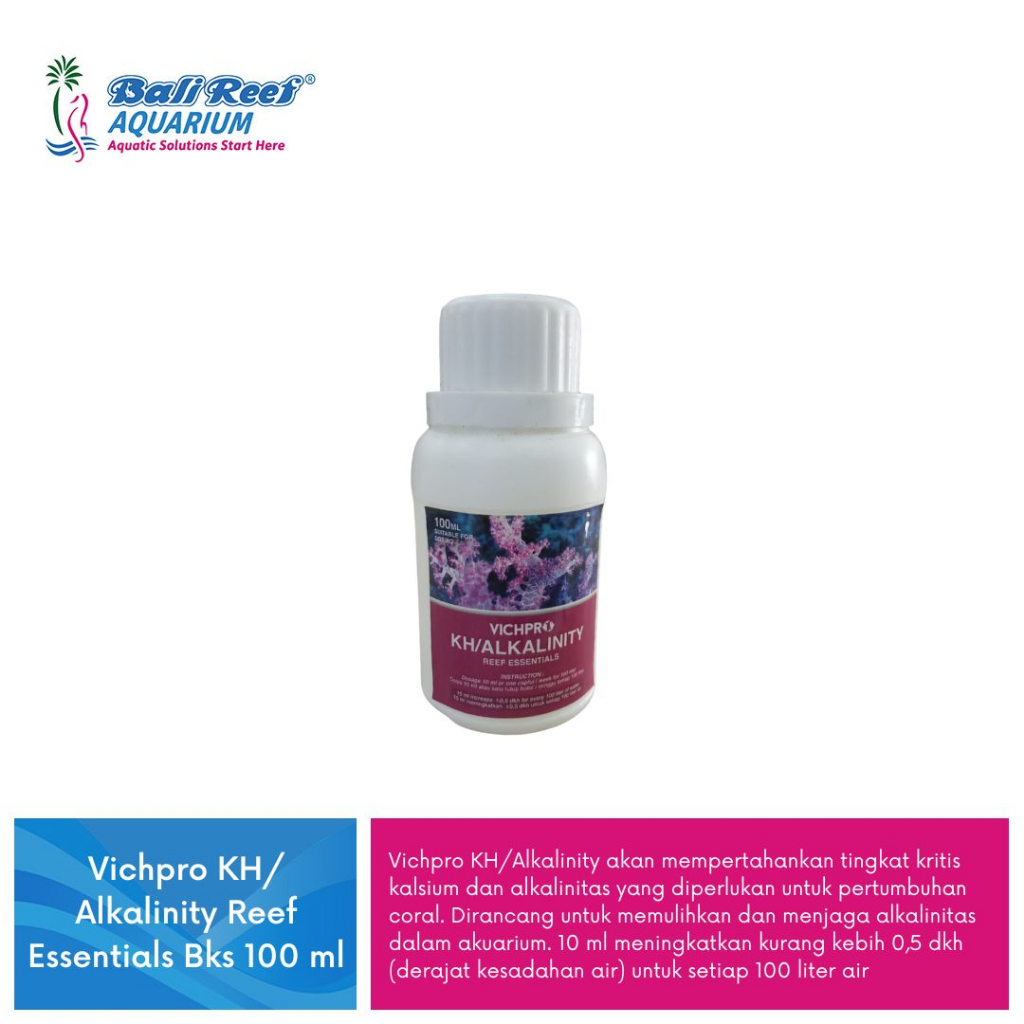 Dosing Alkalinity Vichpro KH/ Alkalinity Reef Essentials Bks 100 ml