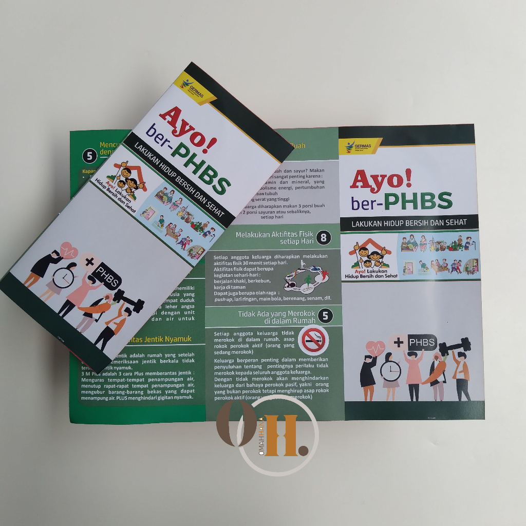 

Leaflet PHBS Rumah Tangga - Perilaku Hidup Bersih dan Sehat, Brosur Edukasi PHBS Rumah Tangga