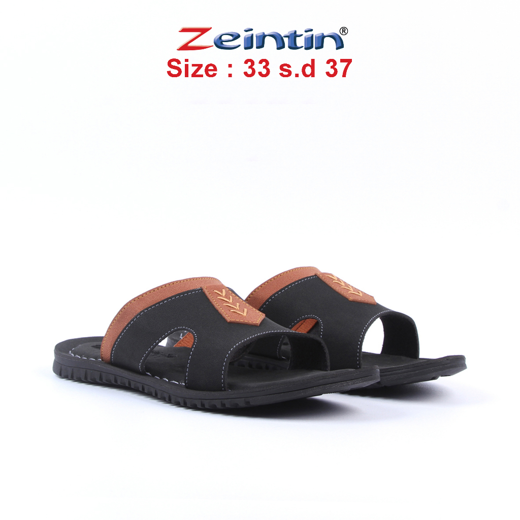 Zeintin - Sandal Anak Laki-Laki Kulit Sendal Anak Terbaru  Sendal Selop Anak Sandal Kasual Formal Zeintin | IN