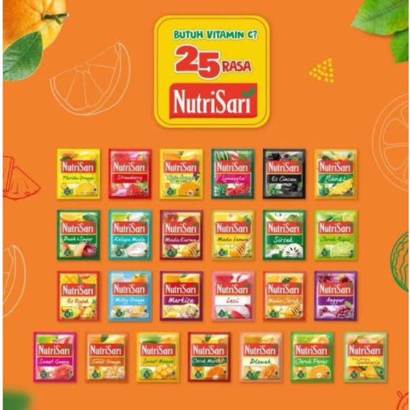 

Nutrisari Sachet per renceng