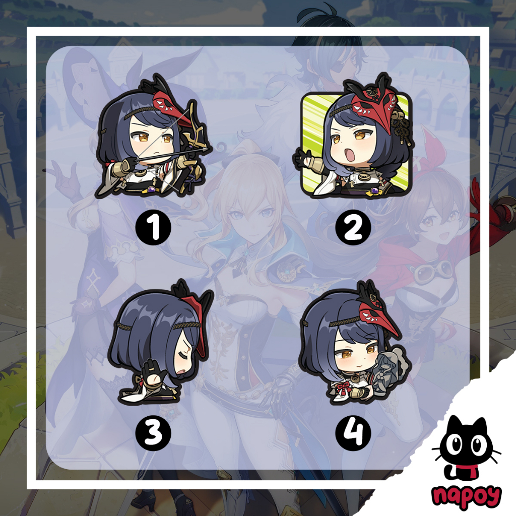 

Sticker Vinyl Game Anime Sara Genshin Impact