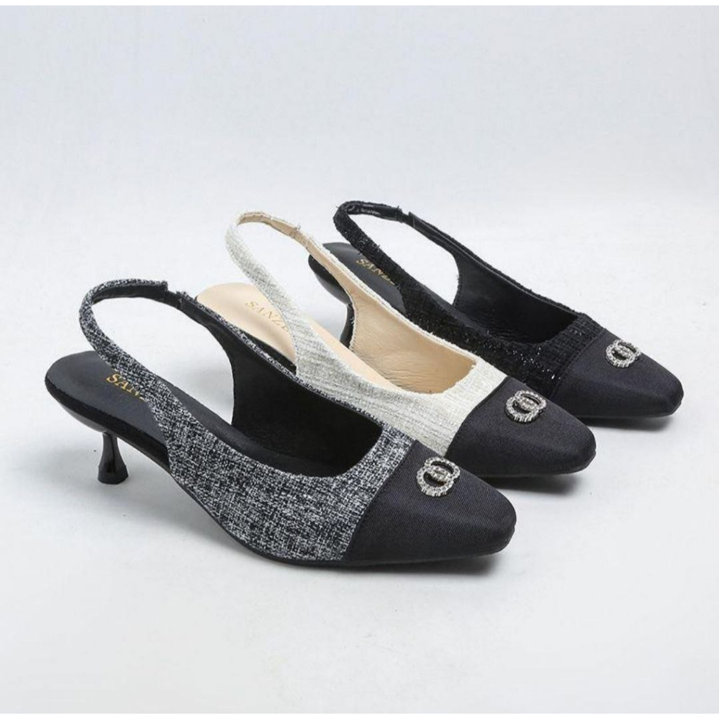 13770 Heels Wanita 5cm Fashion Import EMMA Bisa COD (With Box)