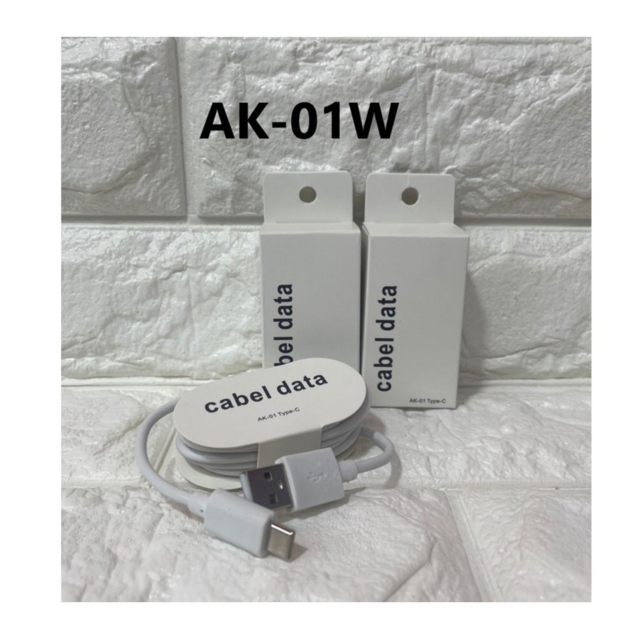 Kabel Data AK-01W Type C Support Fast Charging Kabel Charger Grosir