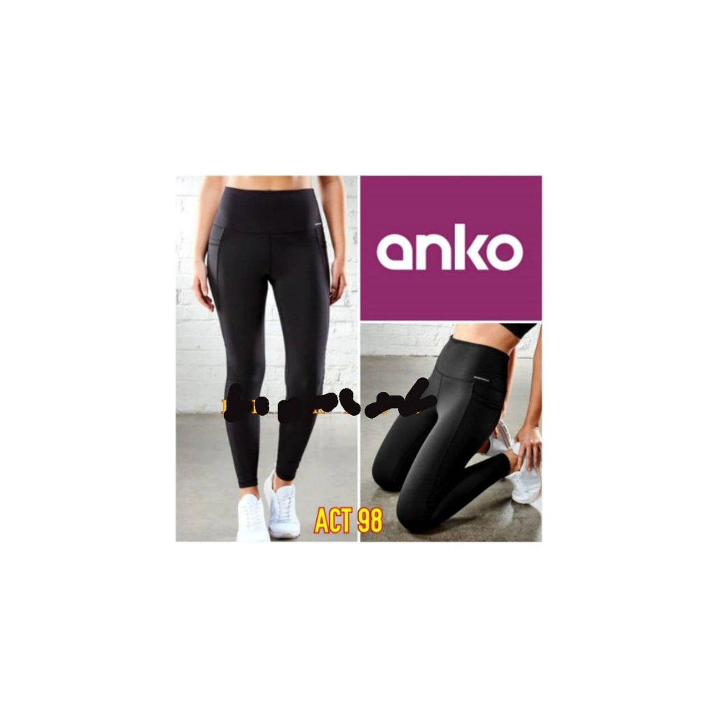 ANKO LEGGING PANJANG WANITA 2 KANTONG SISI