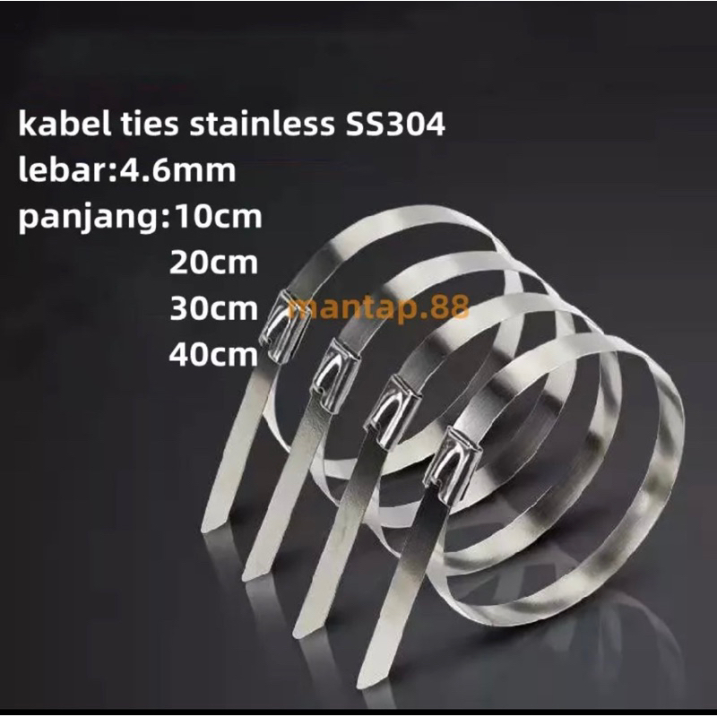 Kabel Ties/Kabel Tis Stainlees Pengikat 1 PCS