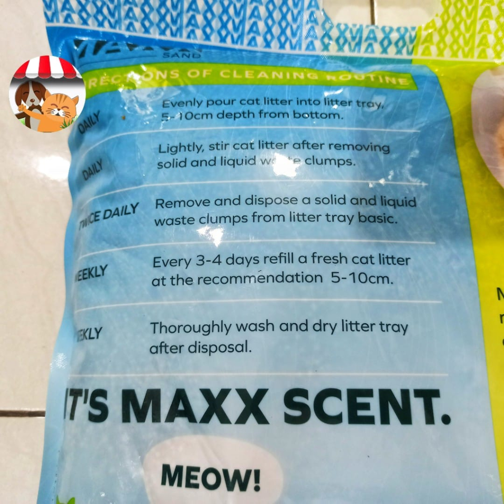 Pasir Kucing Gumpal Wangi Maxx 5 Litter - Pasir Import Bentonite Cat Sand 5 Liter