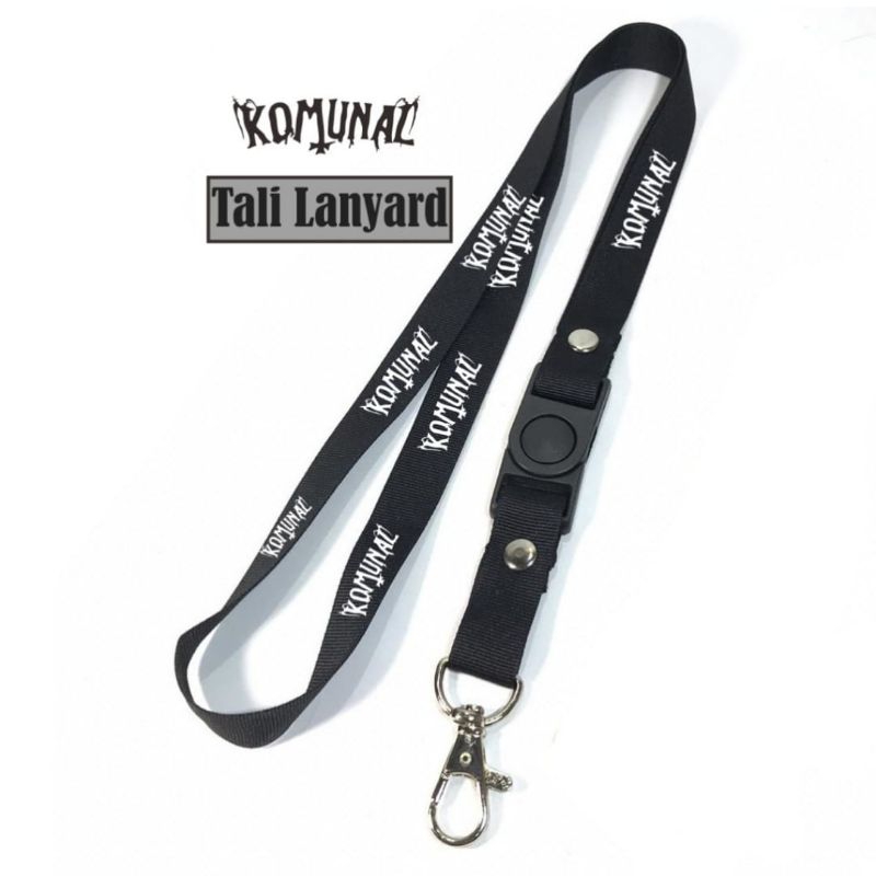 

lanyard KOMUNAL lanyard BAND METAL gantungan kunci name tag id card kartu nama / tali lanyard gantungan leher fullprint