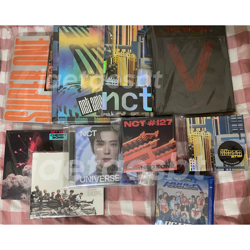 album only nct 127 wayv superm - super one  - empathy dream - superhuman - awaken the world  - cherr