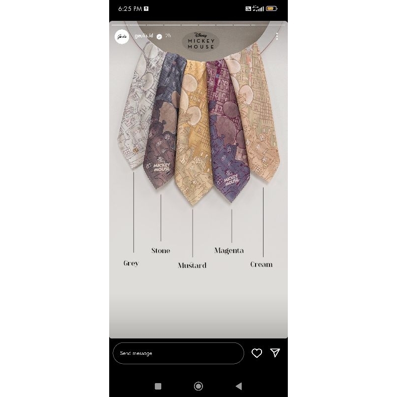 Disney Mickey Mouse City Scarves by Geulis