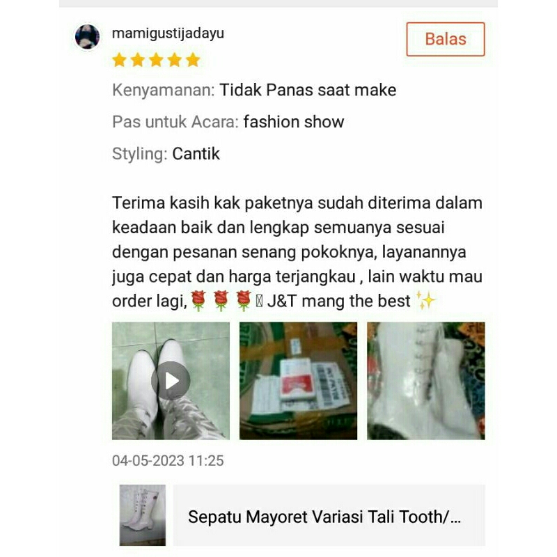 Sepatu Mayoret Variasi Tali Tooth/ Gitapati/ Sepatu Drumband/ Sepatu Boot Wanita