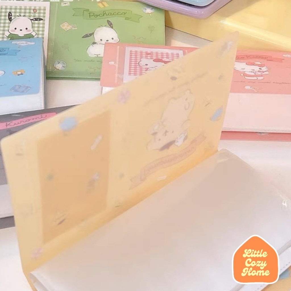 Kpop Photocard 60 pcs Album Holder Sanrio Karakter / Photocard Holder Photostrip Innersleeve Photocard Official album tempat photocard sleeve polaroid warna pastel lucu imut korea Trading Card Binder Kolbuk Koleksi