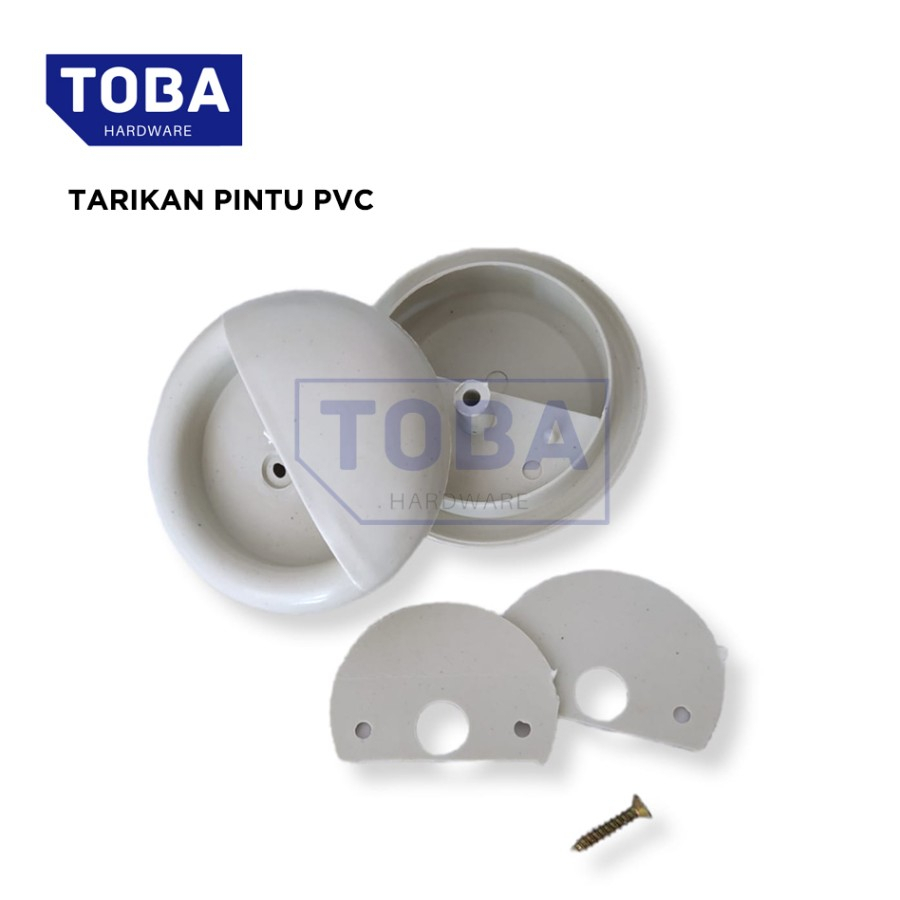 Tarikan Bulat Plastik PVC Kunci Pintu Kamar Mandi Pegangan