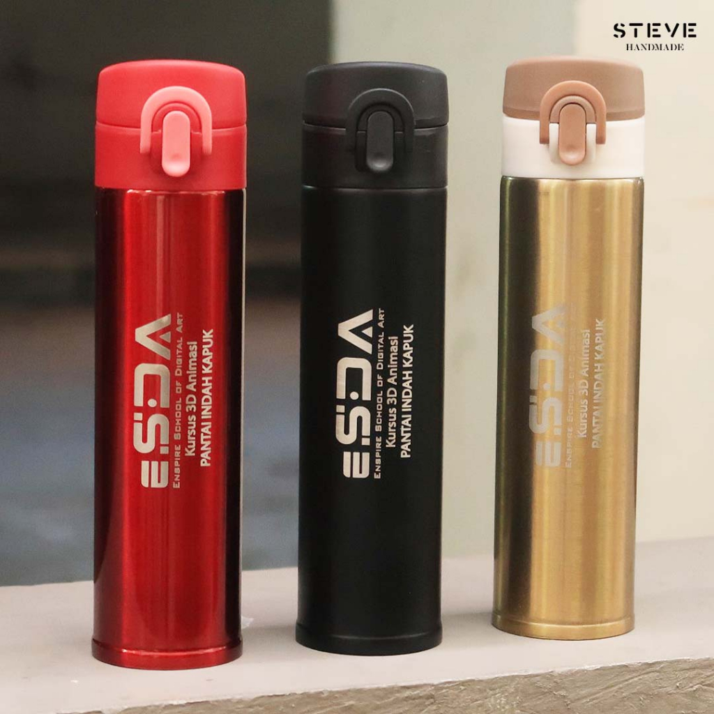 Botol minum stainless termos vacuum tumbler travel mug  TM0310 Gold