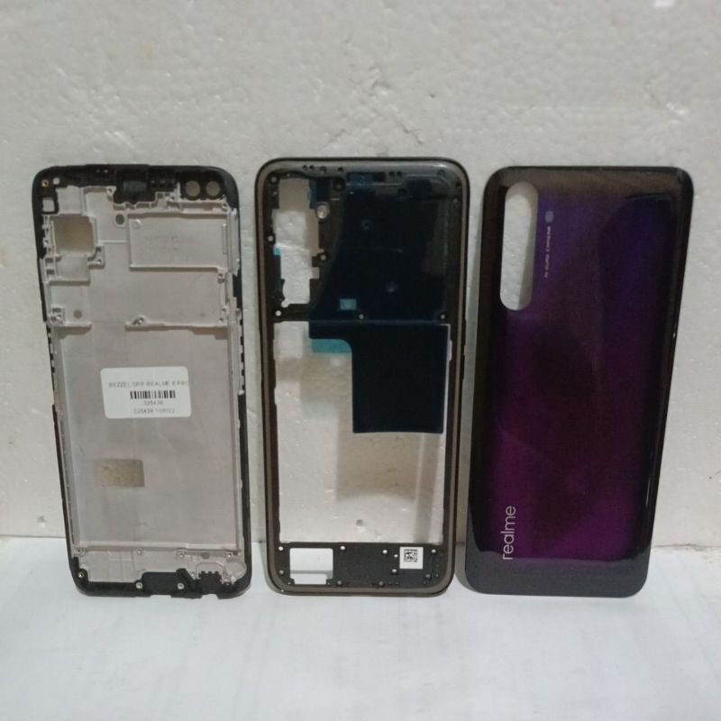 kesing casing housing full set realme 6 pro frame + besel + backdoor ori