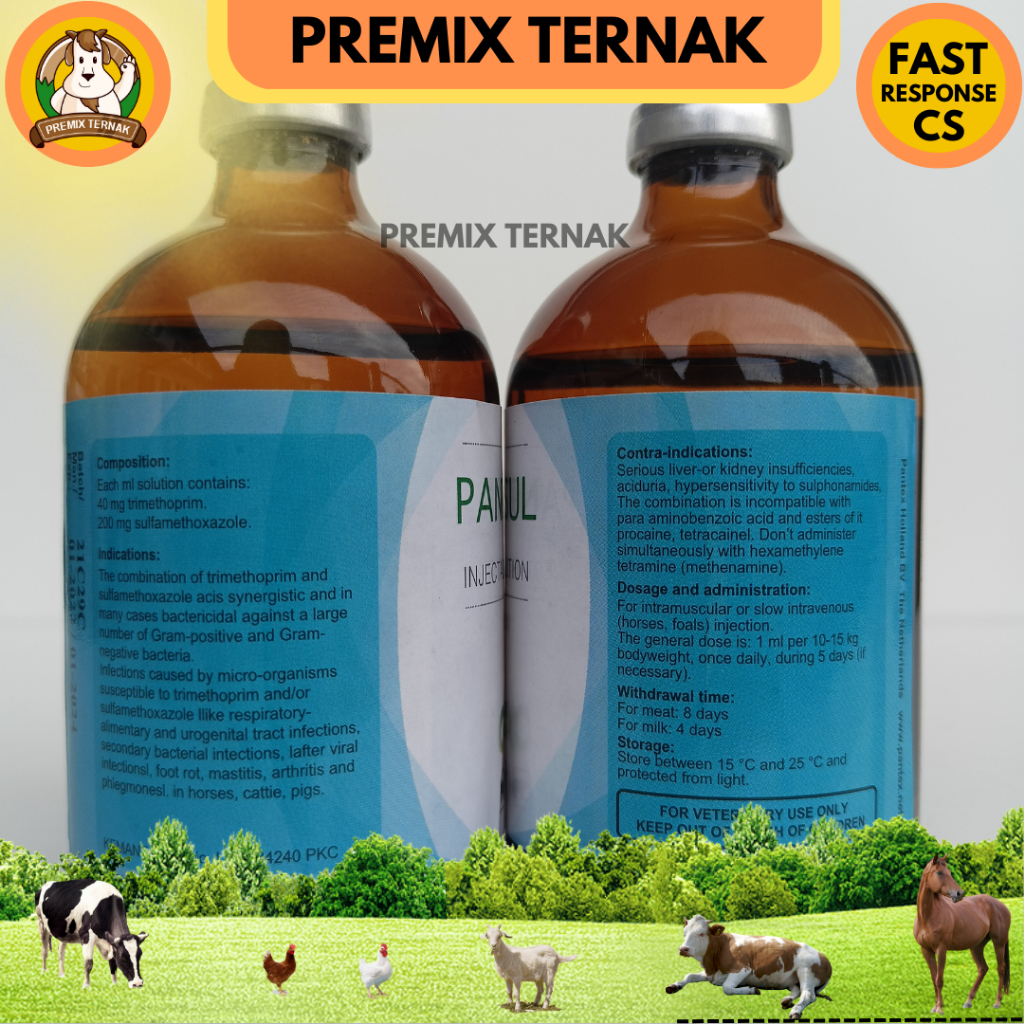 PANTRISUL 100 ml - Pantex Holland Pantrisul 100 ml - Mirip Colibact Inj