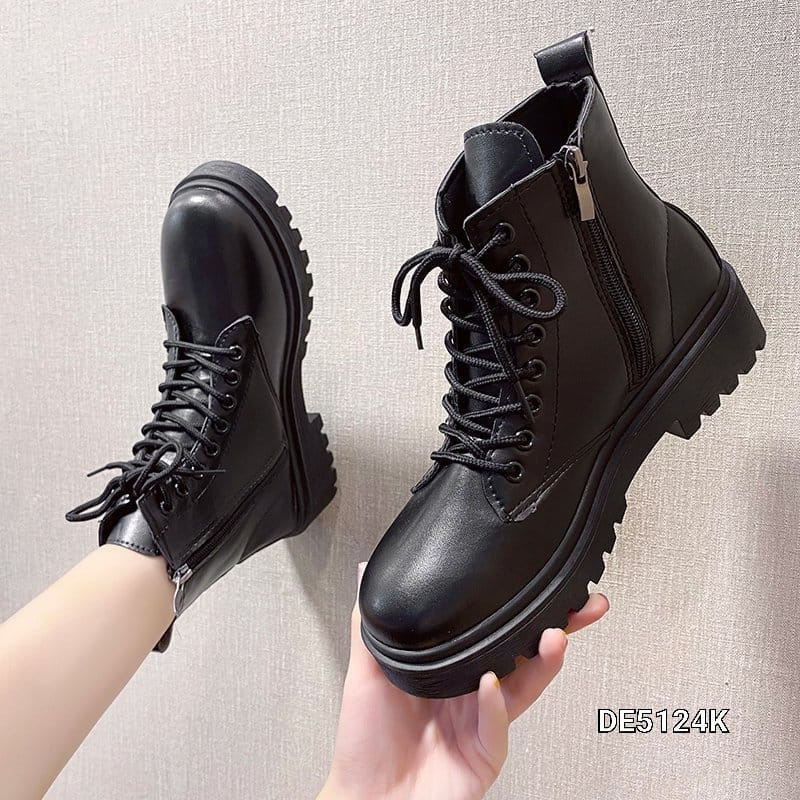 Women Combat Boots Korea GS #JMA DE5124K
