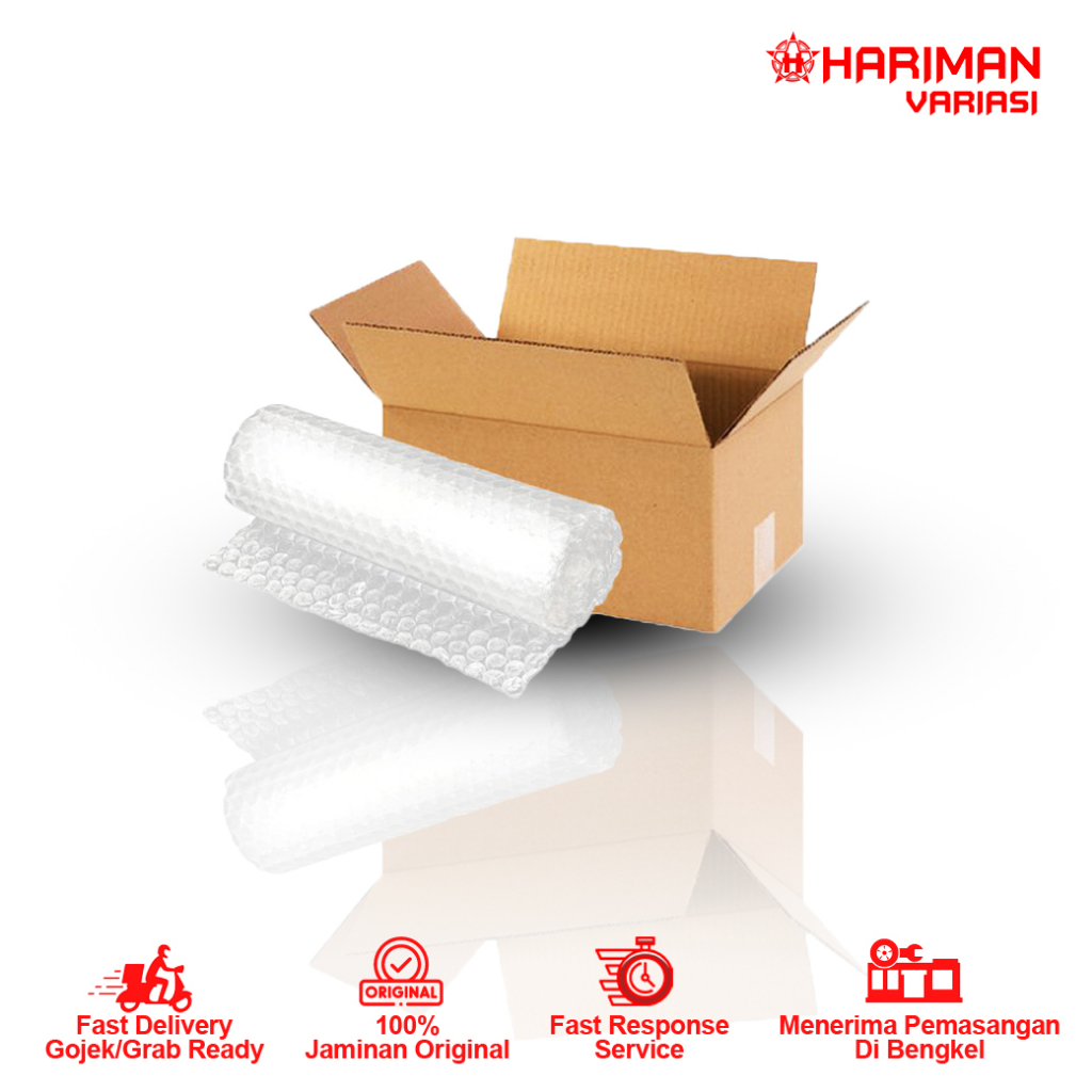 

TAMBAHAN PACKING KARDUS + BUBBLE WARP UNTUK POWER AUDIO MOBIL