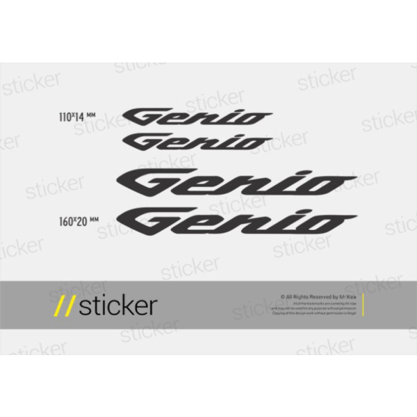STICKER CUTTING KACA MOBIL SEDAN HELM MOTOR STIKER WINSHIELD KEREN CUSTOM NAMA LUCU LOGO Honda Genio