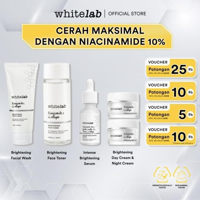 READY STOCK//WHite Lab Brightening Series Paket 5in1//ORIGINAL