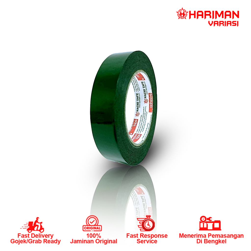 

DOUBLE TAPE FOAM HIJAU NACHI 2MM 24MM x 5 METER